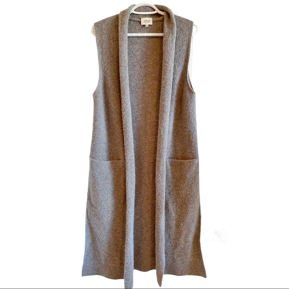 Wilfred Sweaters - Aritzia Wilfred Olivie long duster cardigan vest